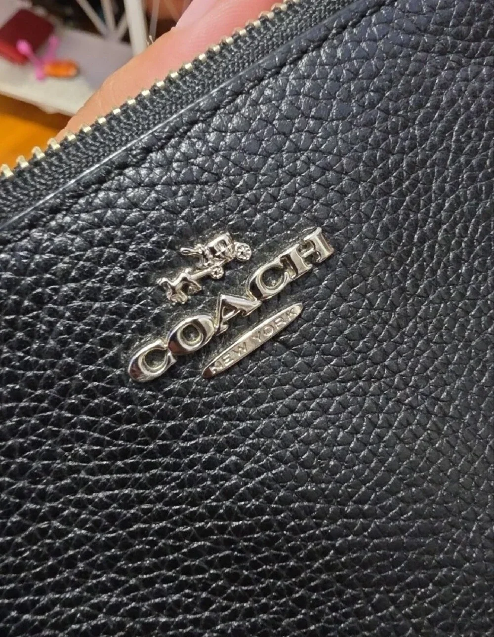 Coach wristlet black